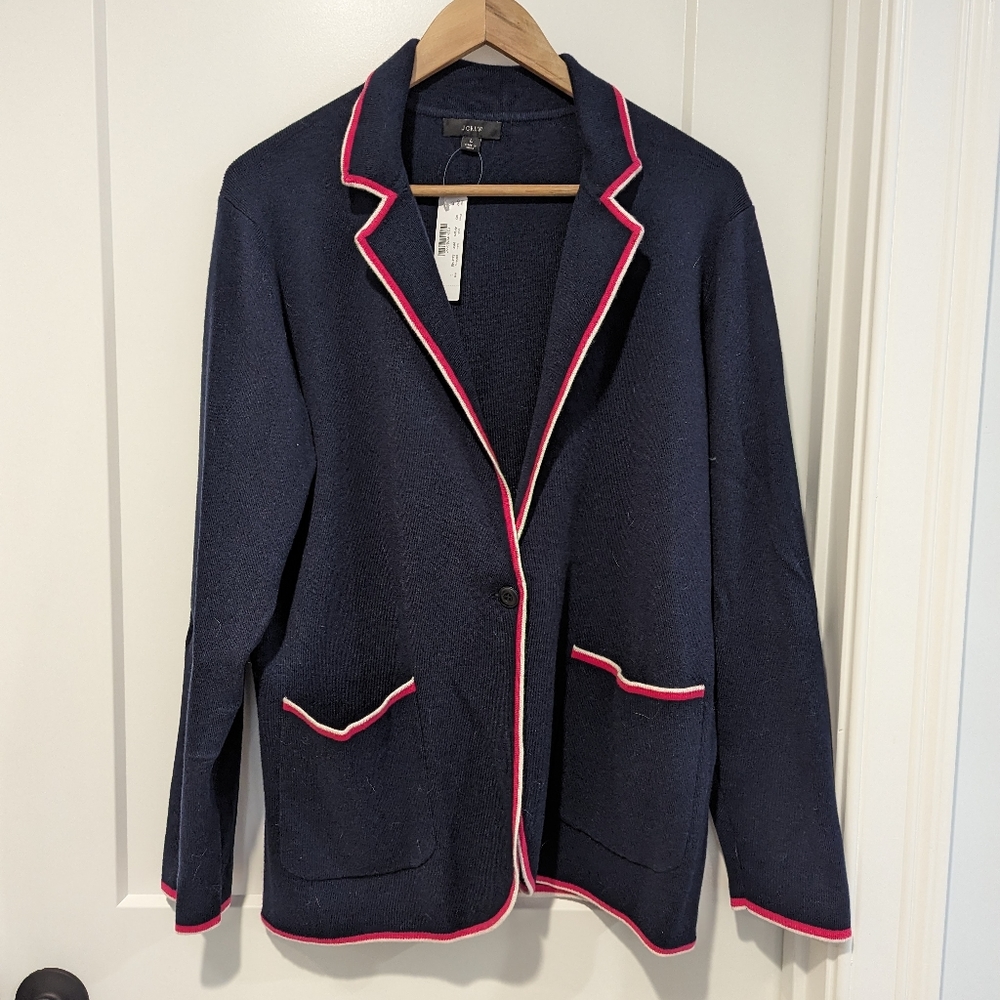 NWT Jcrew sweater blazer